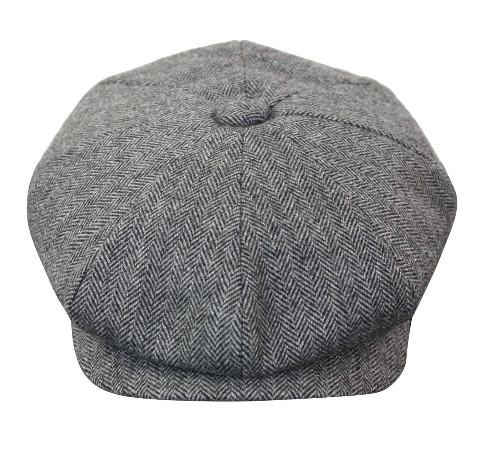 HT6364 - Muški šešir Newsboy Peaky Blinders s uzorkom riblje kosti i tvidom