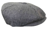 HT6364 - Muški šešir Newsboy Peaky Blinders s uzorkom riblje kosti i tvidom