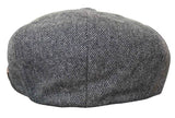 HT6364 - Muški šešir Newsboy Peaky Blinders s uzorkom riblje kosti i tvidom