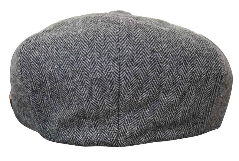 HT6364 - Muški šešir Newsboy Peaky Blinders s uzorkom riblje kosti i tvidom