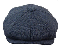 HT6364 - Muški šešir Newsboy Peaky Blinders s uzorkom riblje kosti i tvidom