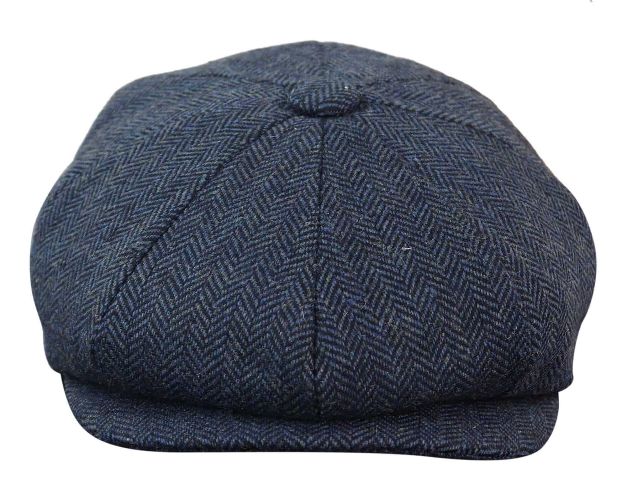 HT6364 - Muški šešir Newsboy Peaky Blinders s uzorkom riblje kosti i tvidom