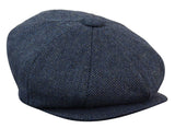 HT6364 - Muški šešir Newsboy Peaky Blinders s uzorkom riblje kosti i tvidom