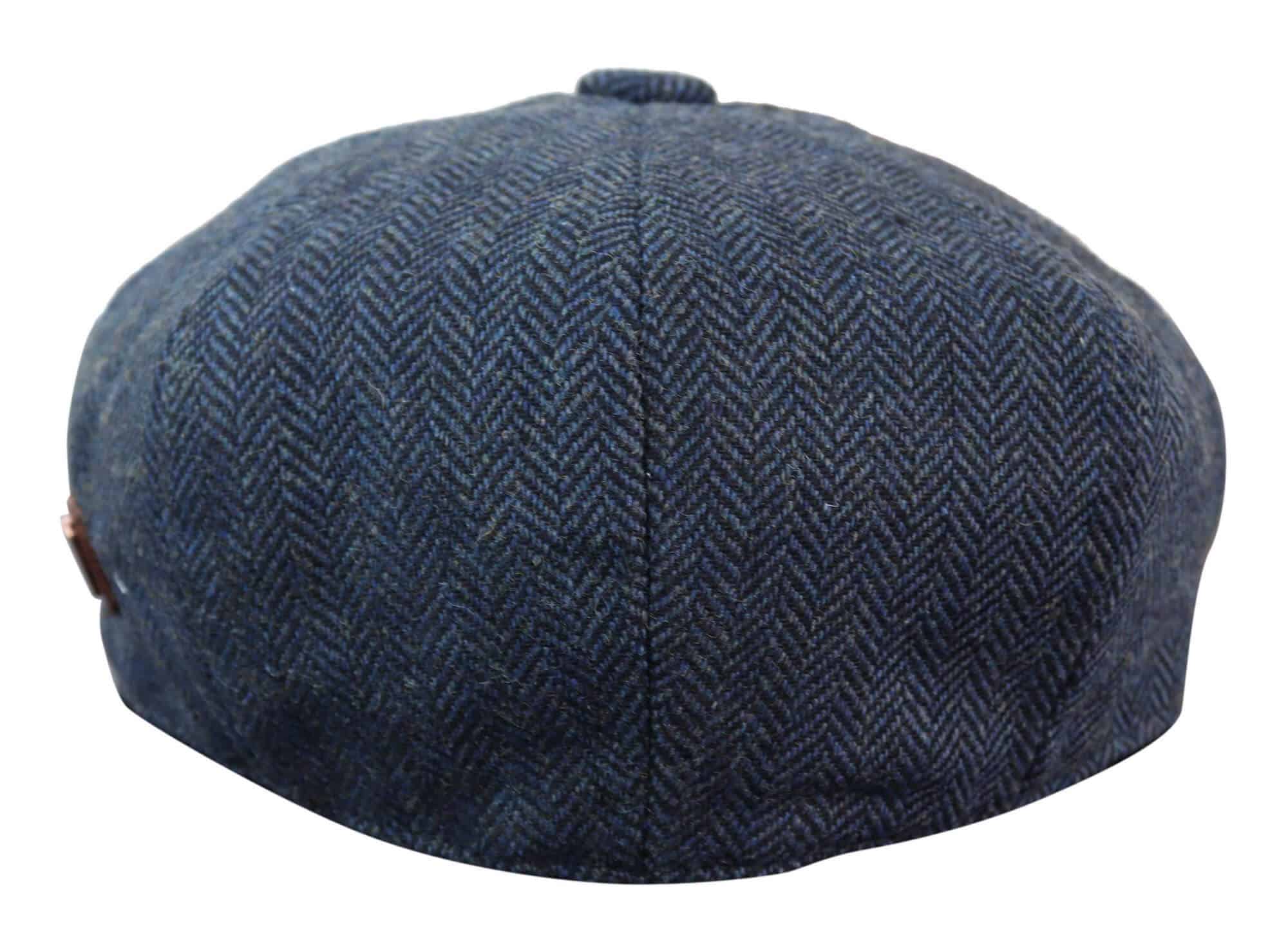 HT6364 - Muški šešir Newsboy Peaky Blinders s uzorkom riblje kosti i tvidom