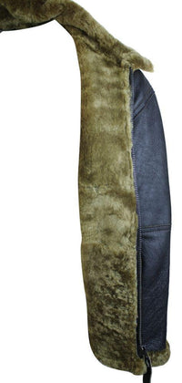 Muška smeđa originalna RAF pilotska jakna od ovčje kože, klasična smeđa, đumbir