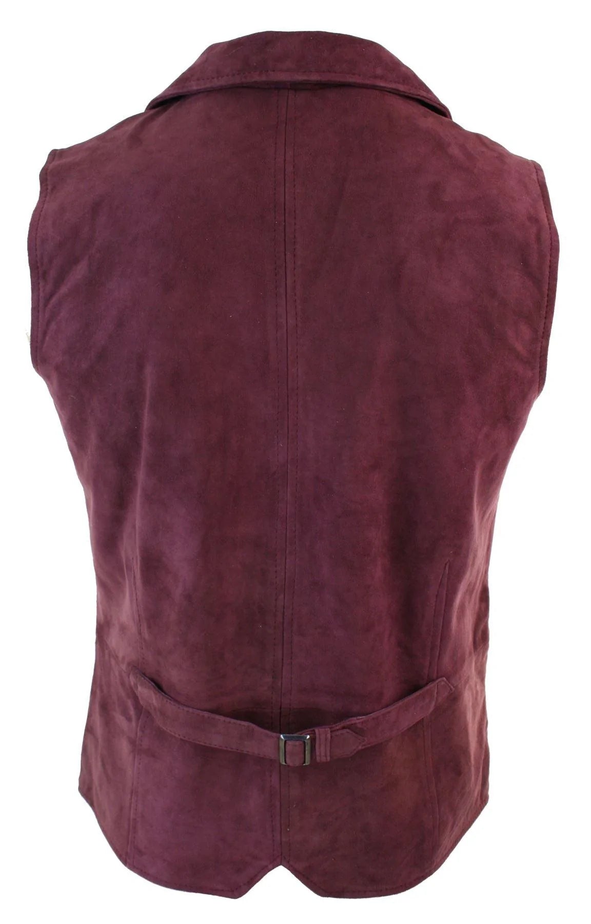 Muški pravi antilop kožni bordo elegantni ležerni prsluk vintage retro stila