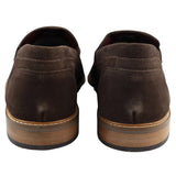 Muške mokasine od prave brušene kože, smeđe, elegantne, ležerne, klasične, udobne