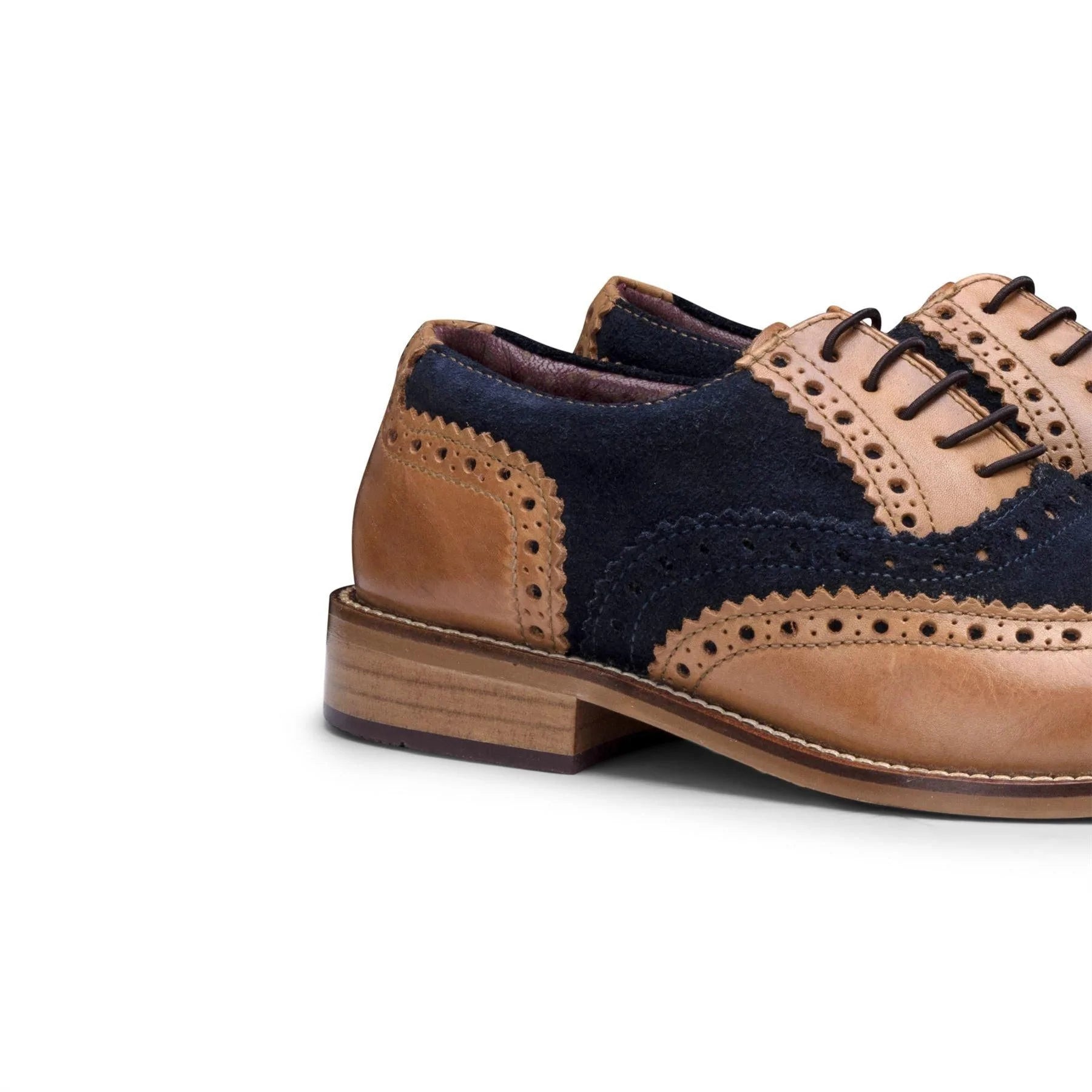 Dječje brogue cipele od prave kože s vezicama, elegantne, formalne, vintage, klasične, peaky