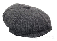 Dječji šešir Peaky Blinders Newsboy Tweed s 8 panela i uzorkom riblje kosti