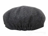 Dječji šešir Peaky Blinders Newsboy Tweed s 8 panela i uzorkom riblje kosti