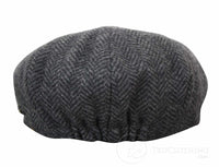 Dječji šešir Peaky Blinders Newsboy Tweed s 8 panela i uzorkom riblje kosti