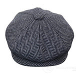 Dječji šešir Peaky Blinders Newsboy Tweed s 8 panela i uzorkom riblje kosti