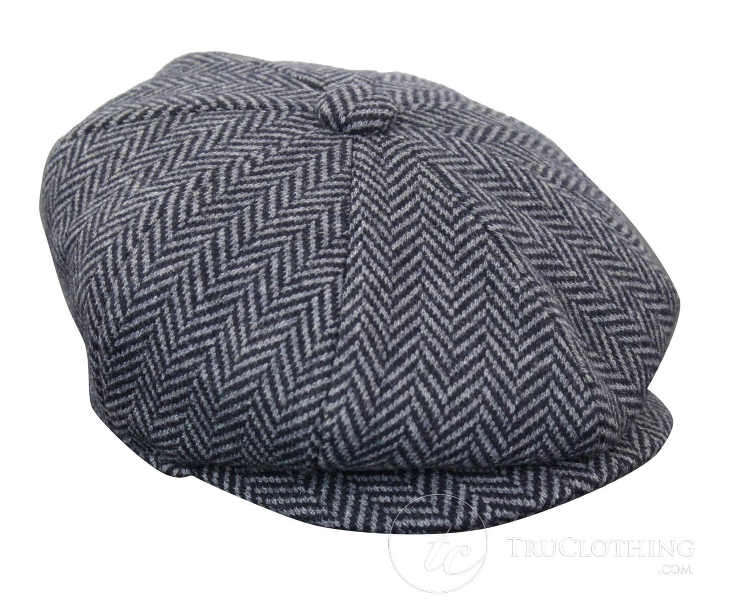 Dječji šešir Peaky Blinders Newsboy Tweed s 8 panela i uzorkom riblje kosti