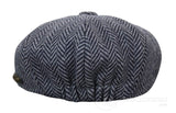 Dječji šešir Peaky Blinders Newsboy Tweed s 8 panela i uzorkom riblje kosti