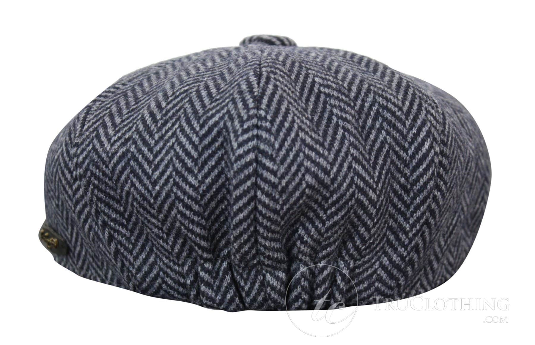 Dječji šešir Peaky Blinders Newsboy Tweed s 8 panela i uzorkom riblje kosti