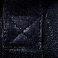 Putna torba od prave kože za noć - crna