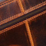 Torba za laptop od prave kože - do 15" - smeđa