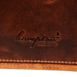 Torba za laptop od prave kože - do 15" - smeđa