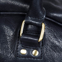 Muška ručno izrađena putna torba od prave kože - crna