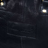 Muška ručno izrađena putna torba od prave kože - crna