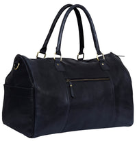 Putna torba od prave kože - crna