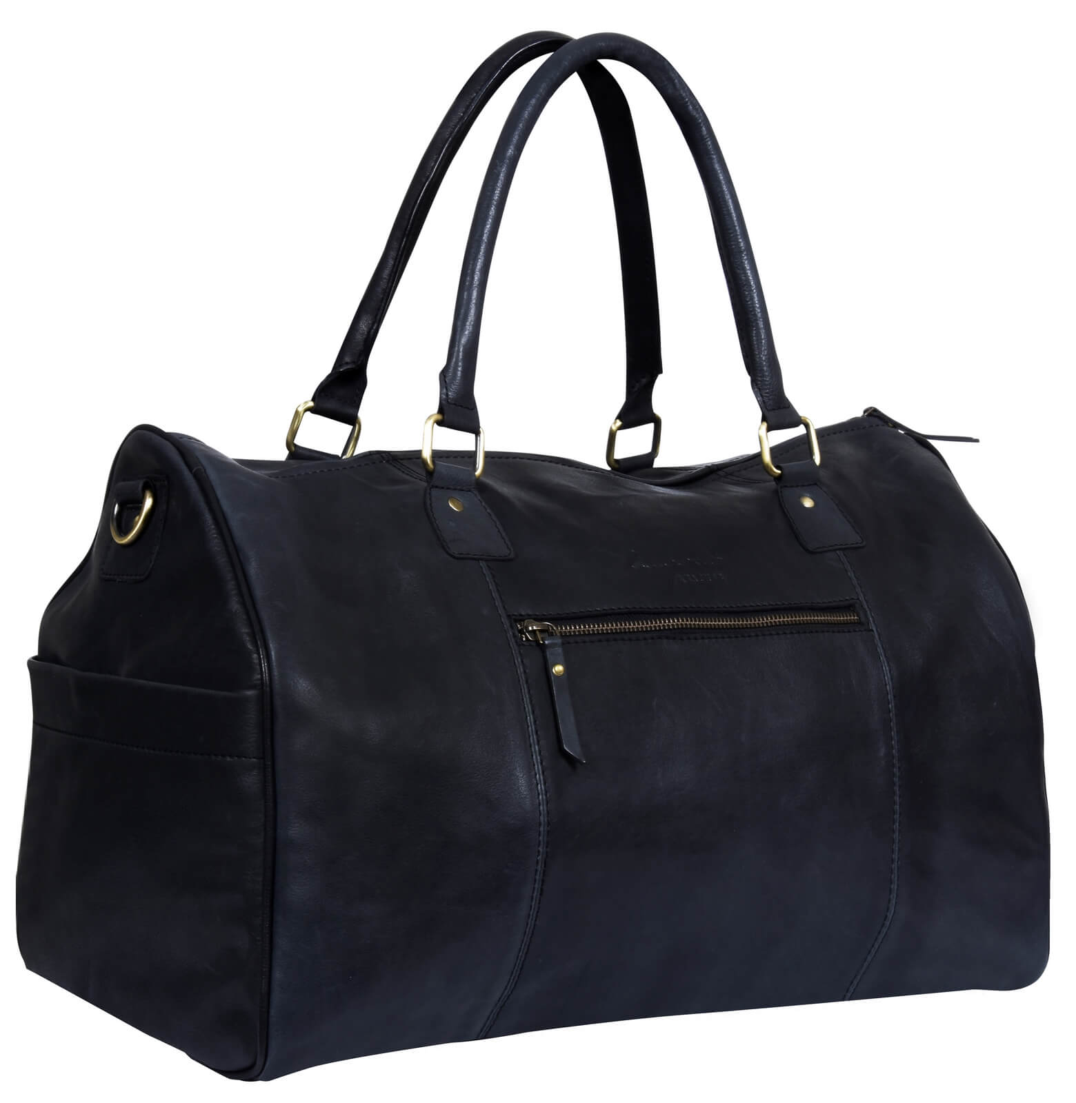 Putna torba od prave kože - crna