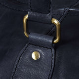 Putna torba od prave kože - crna