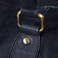 Putna torba od prave kože - crna