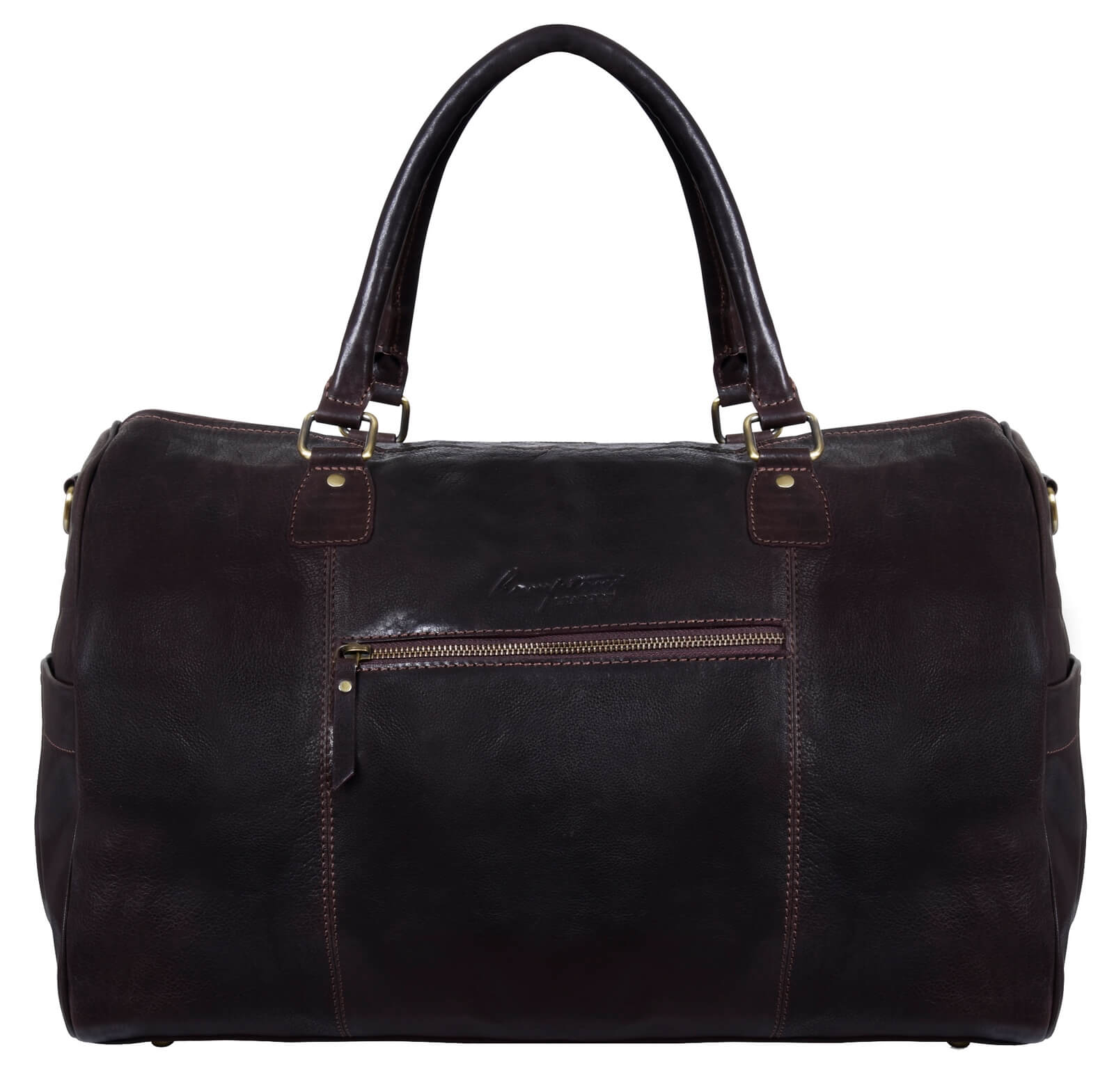 Putna torba od prave kože - smeđa