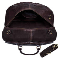 Putna torba od prave kože - smeđa