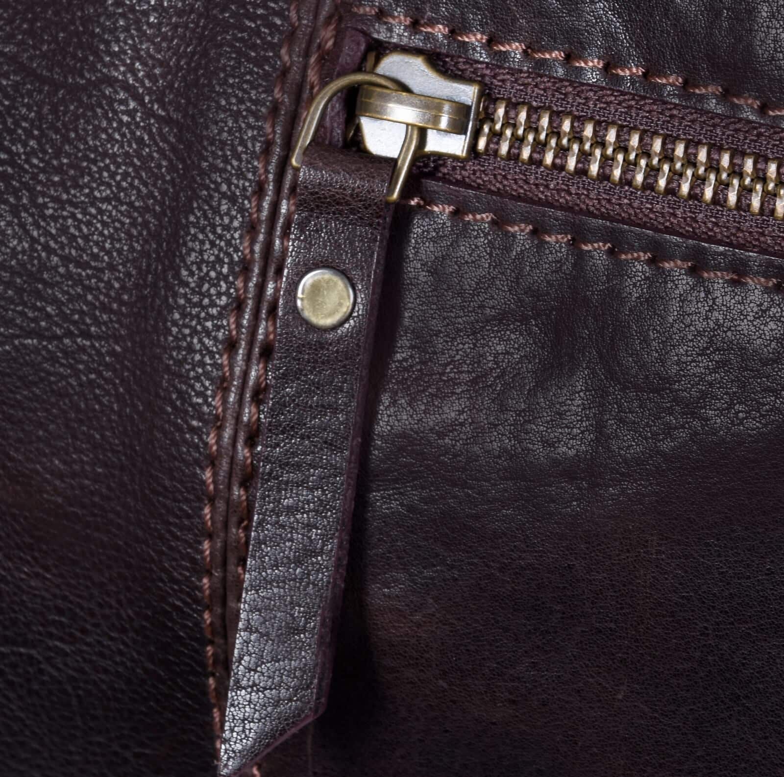 Putna torba od prave kože - smeđa