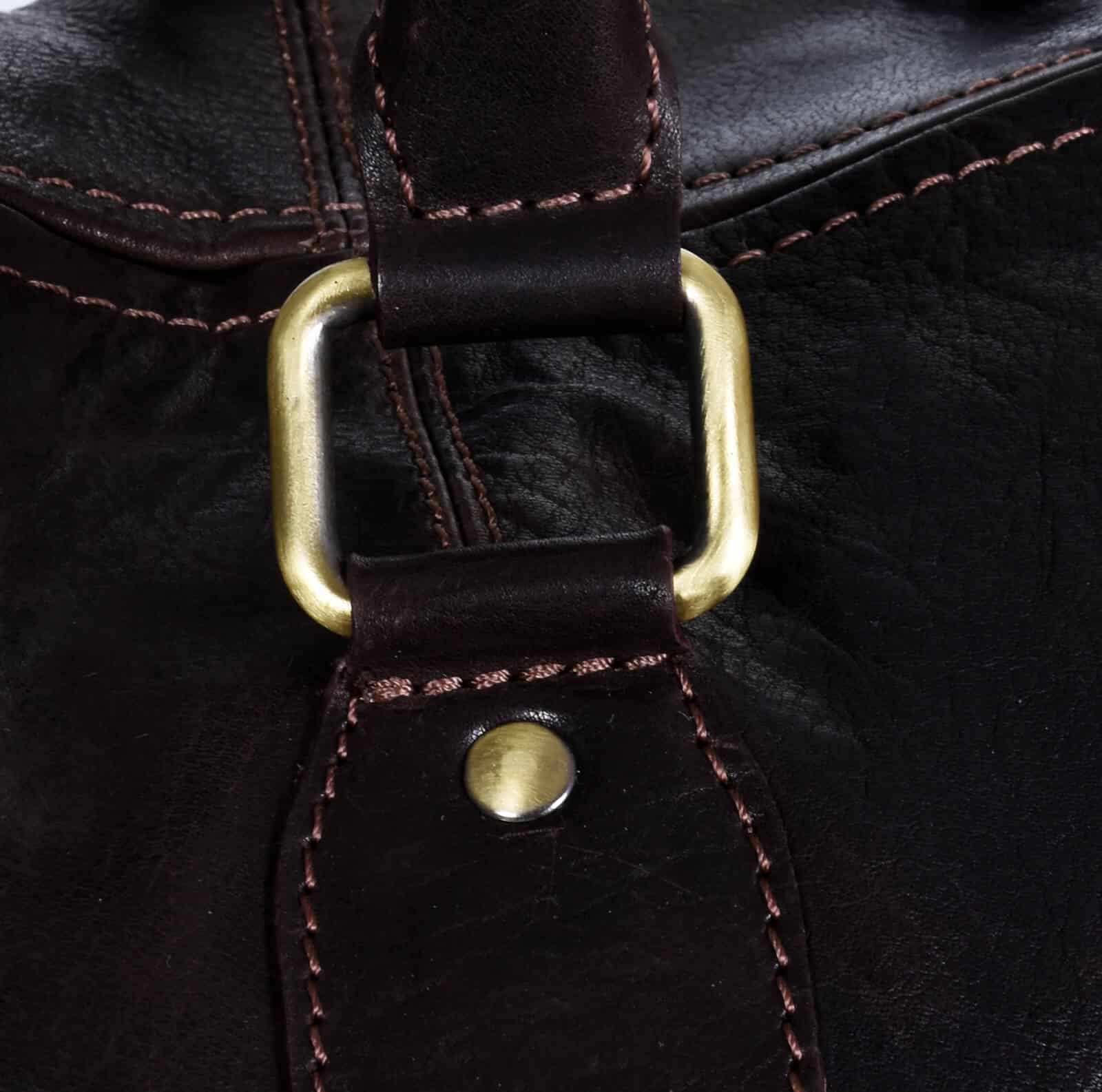 Putna torba od prave kože - smeđa