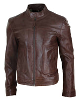 Lear Leather Classic muška bajkerska jakna - smeđa