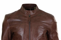 Lear Leather Classic muška bajkerska jakna - smeđa