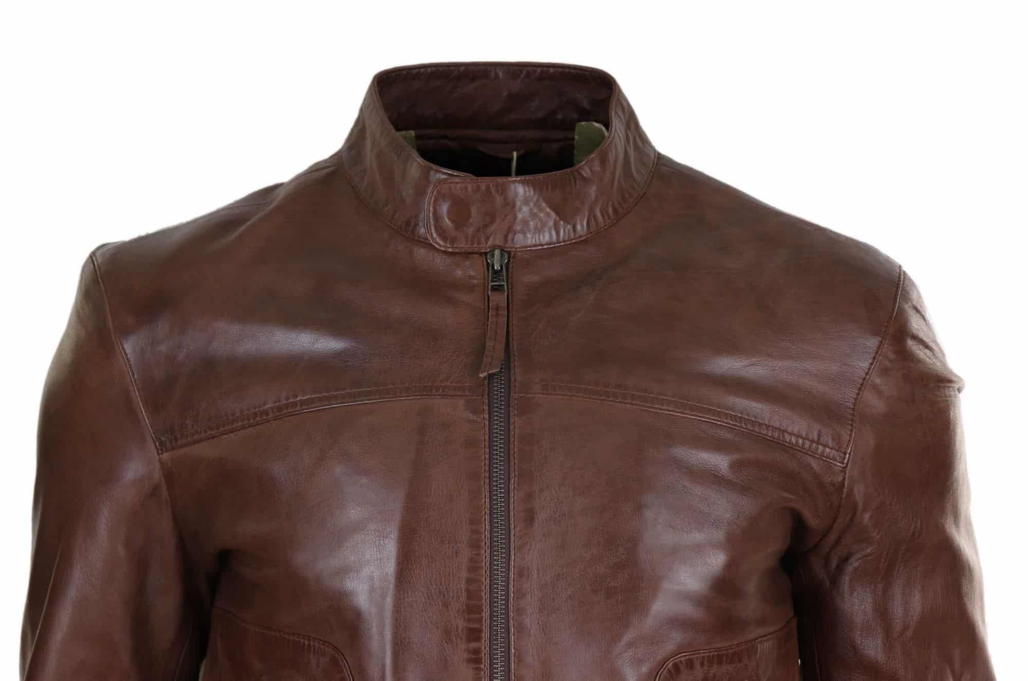 Lear Leather Classic muška bajkerska jakna - smeđa