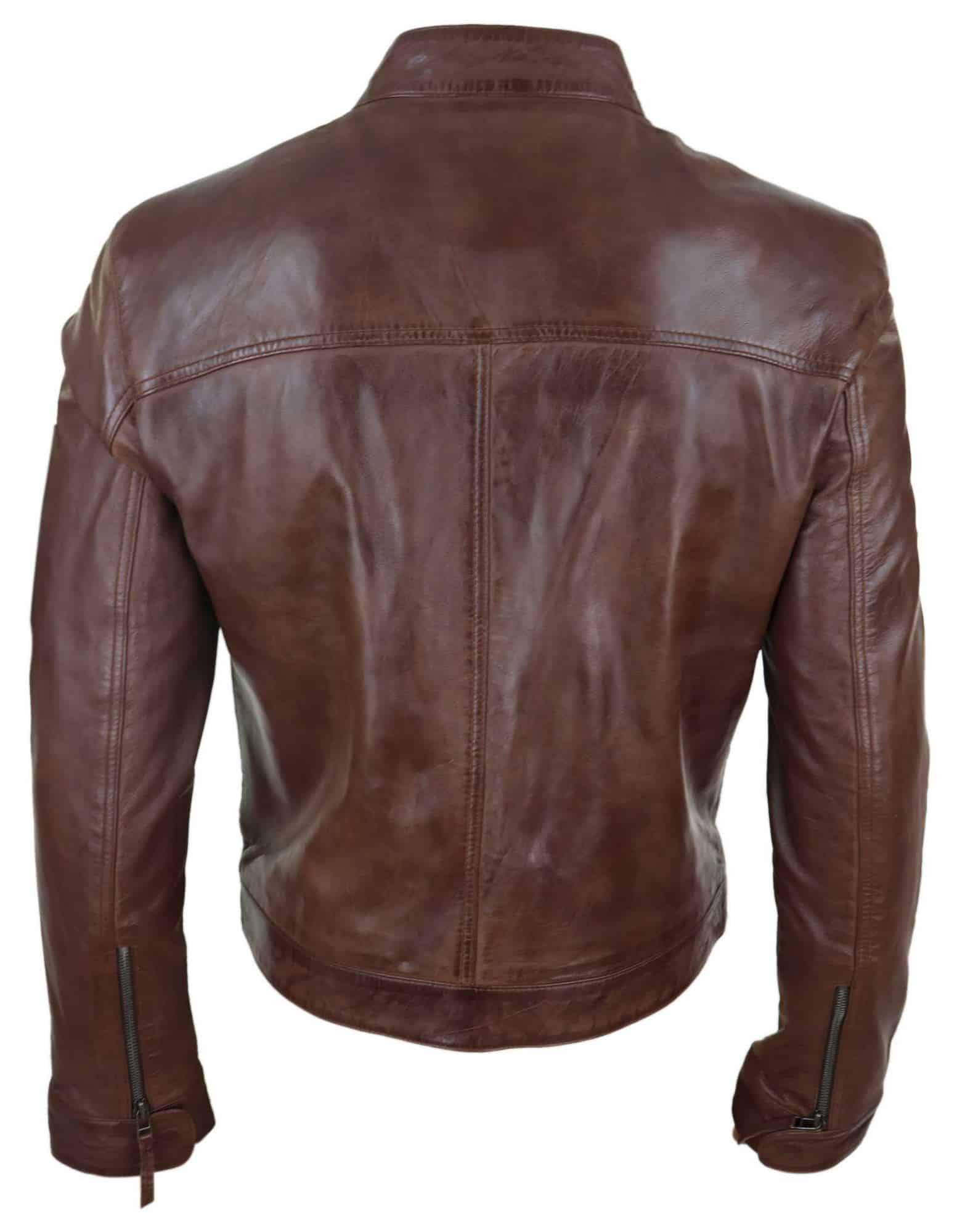 Lear Leather Classic muška bajkerska jakna - smeđa