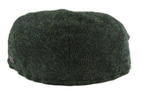 Muška ravna kapa od vune, maslinasto-bijeli tvid, klasična uniseks kapa iz 1920-ih, Del Boy