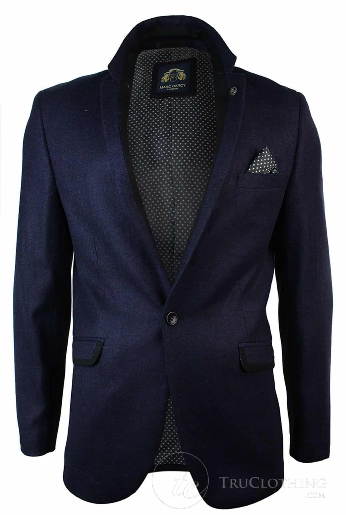 Muški ljubičasti tvidni sako s uzorkom riblje kosti, vintage uski kroj, crni obrub, elegantno-ležerni - ljubičasti