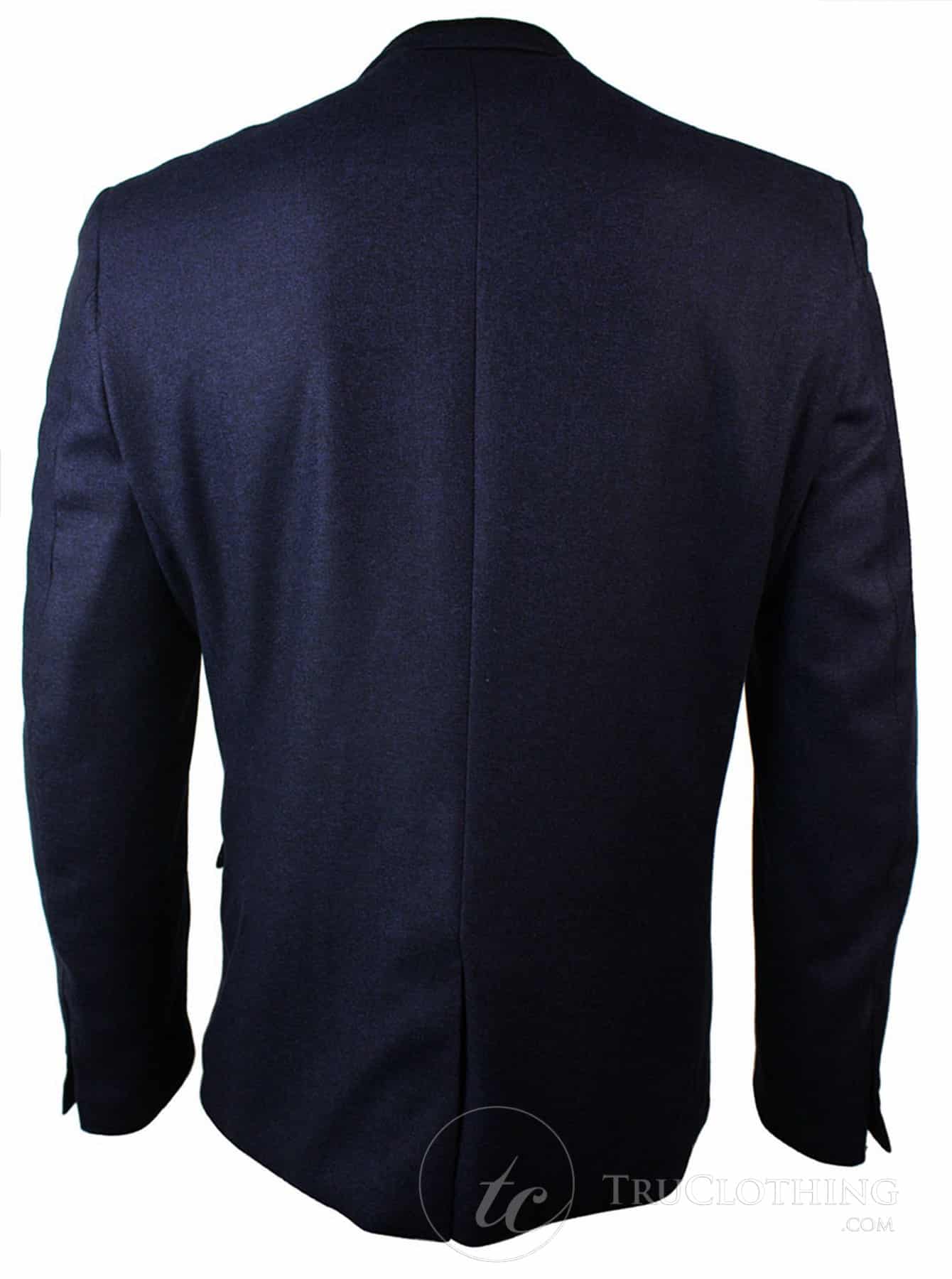 Muški ljubičasti tvidni sako s uzorkom riblje kosti, vintage uski kroj, crni obrub, elegantno-ležerni - ljubičasti