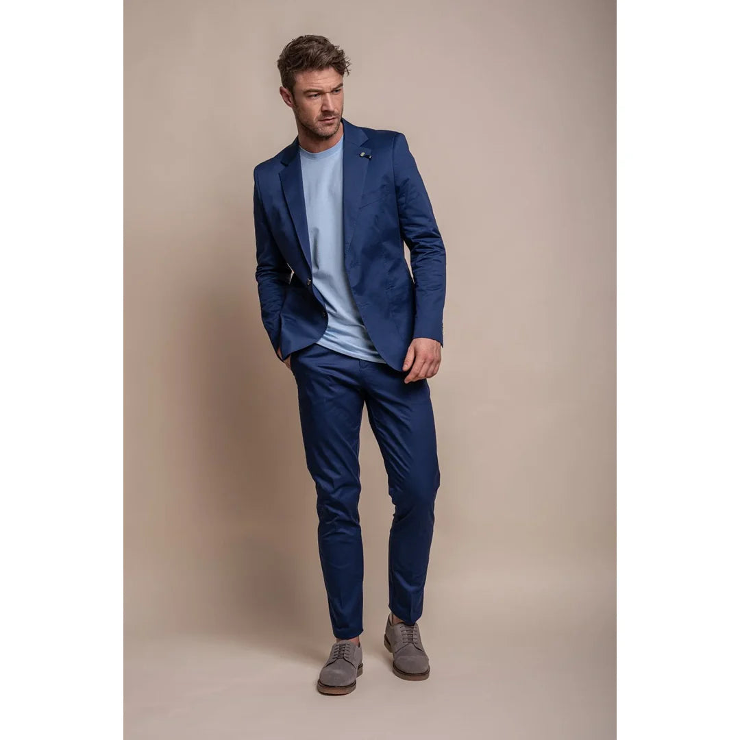 Mario - Muški ljetni plavi elegantni sako