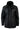Muška 3/4 jakna od prave kože, safari, crna, s dvostrukim patentnim zatvaračem na skidanje
