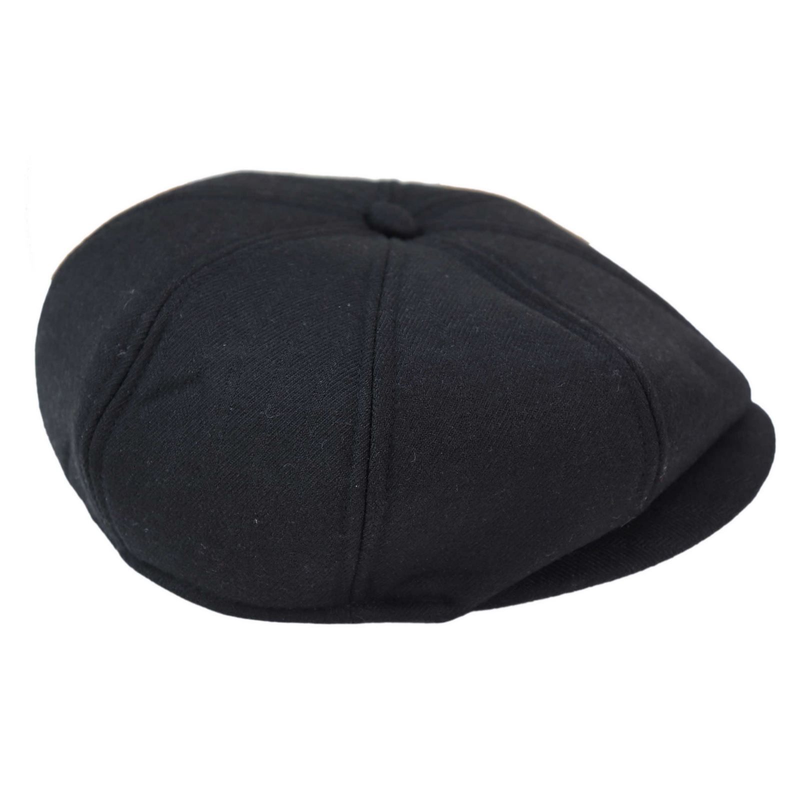 Muška kapa Peaky Blinders s 8 panela - crna