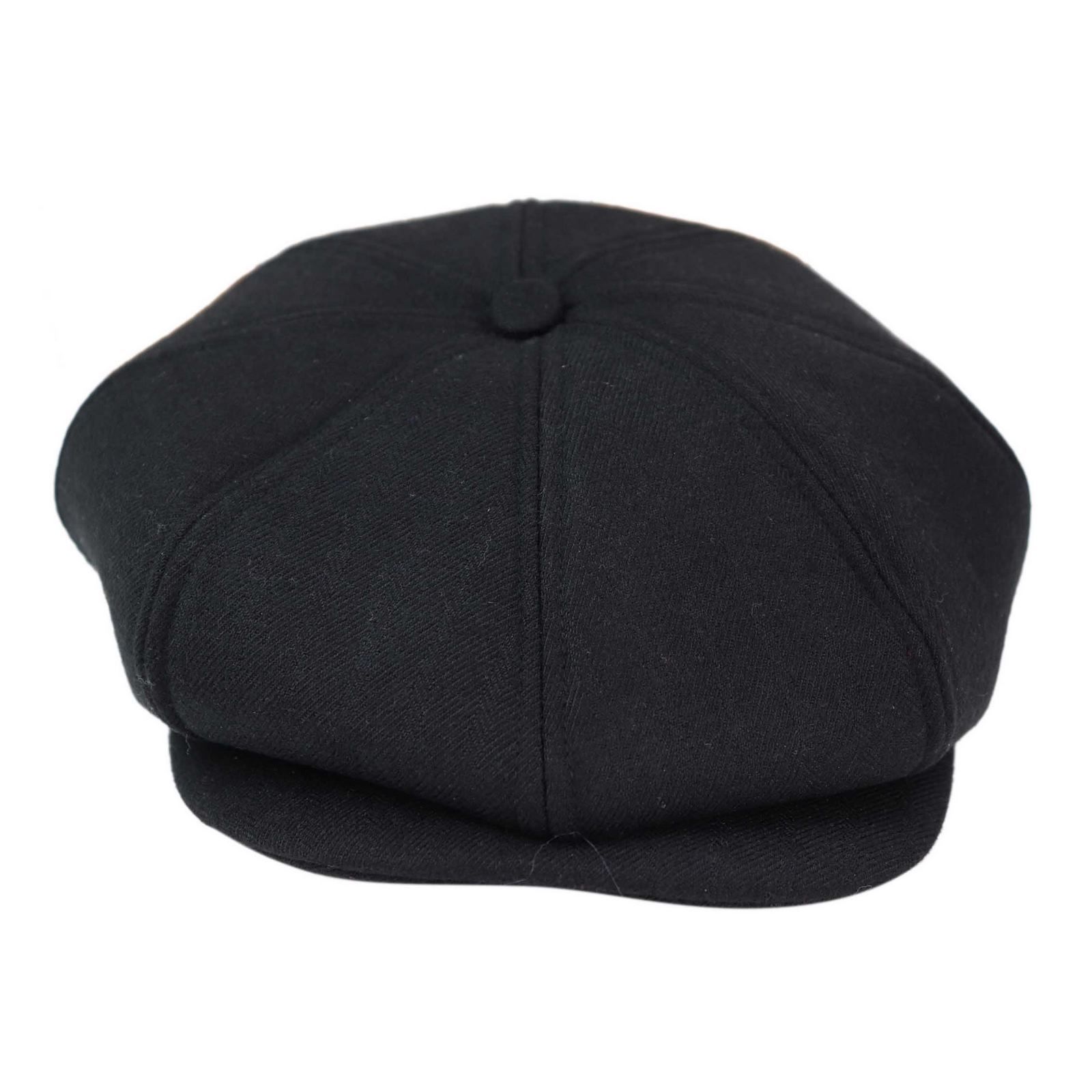 Muška kapa Peaky Blinders s 8 panela - crna