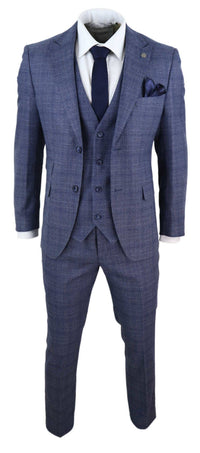 Muško odijelo od 3 dijela, klasični tvid karirani uzorci, vintage retro Peaky Blinders, krojen kroj