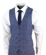 Muško odijelo od 3 dijela, klasični tvid karirani uzorci, vintage retro Peaky Blinders, krojen kroj