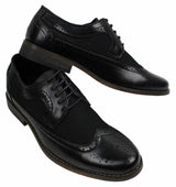 Muške brogue kožne cipele talijanskog dizajnera elegantne ležerne smeđe crne tamnoplave retro