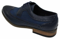 Muške brogue kožne cipele talijanskog dizajnera elegantne ležerne smeđe crne tamnoplave retro