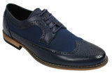 Muške brogue kožne cipele talijanskog dizajnera elegantne ležerne smeđe crne tamnoplave retro