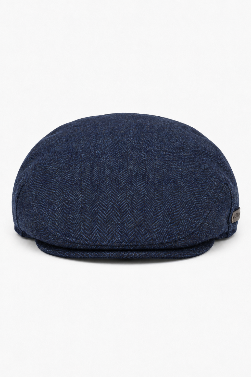 Muška ravna kapa od vune, riblja kost, mornarsko plava, tvid, klasična iz 1920-ih, unisex, Del Boy