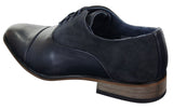 Muške talijanske elegantne ležerne cipele od kože i brušene kože, smeđe, tamnoplave i crne, s vezicama